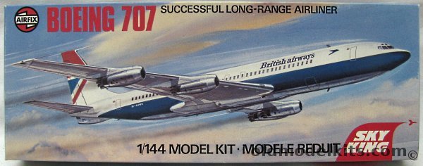 Airfix 1/144 Boeing 707 British Airways Sky King Issue, 04170-0 plastic model kit